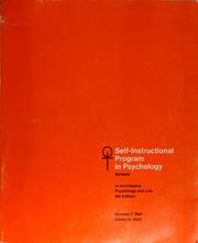 Cover of: Self-instructional program in psychology | Norman T. Bell