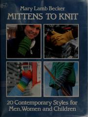 Cover of: Mittens to knit