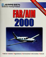 Cover of: FAR/AIM 2000: federal aviation regulations/aeronautical information manual