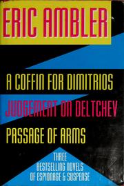 Cover of: Three complete novels in one volume by Eric Ambler