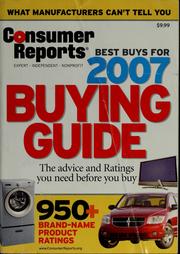 Cover of: Consumer Reports buying guide by Consumers Union of United States