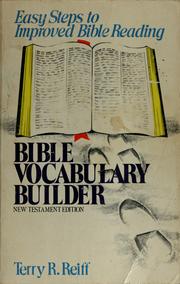 Cover of: Bible vocabulary builder