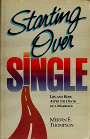 Cover of: Starting over single by Mervin E. Thompson