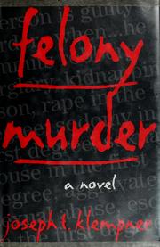 Cover of: Felony murder
