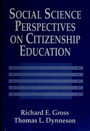 Cover of: Social science perspectives on citizenship education