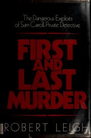 Cover of: First and last murder