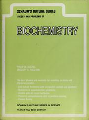 Cover of: Biochemistry Schaums Outline Series (Schaum's Outlines)