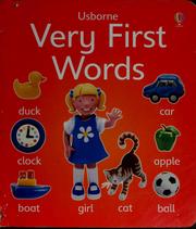 Cover of: Very first words