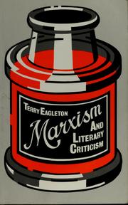 Cover of: Marxism and literary criticism by Terry Eagleton