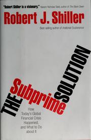 Cover of: The subprime solution by Robert J. Shiller