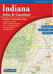 Cover of: Indiana Atlas & Gazetteer by Delorme