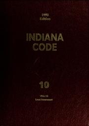 Cover of: Indiana code | Indiana.