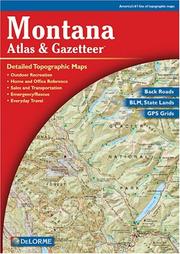 Cover of: Montana Atlas & Gazetteer by Delorme