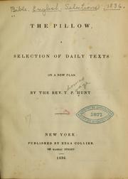 Cover of: The pillow: a selection of daily texts on a new plan.