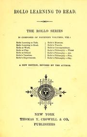 Cover of: Rollo learning to read by Jacob Abbott, Jacob Abbott