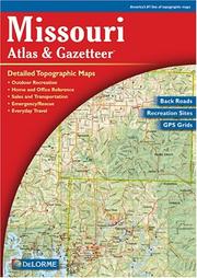 Cover of: Missouri Atlas & Gazetteer by David Delorme