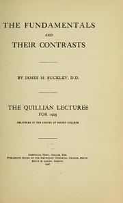 Cover of: The fundamentals and their contrasts