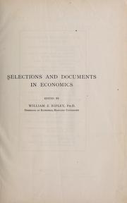 Cover of: Selected readings in rural economics