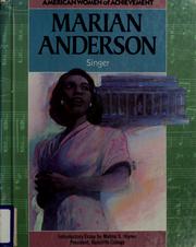 Cover of: Marian Anderson (American Women of Achievement) (Notable Black Americans of Achievement)