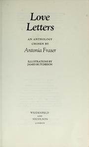 Cover of: Love letters: an anthology
