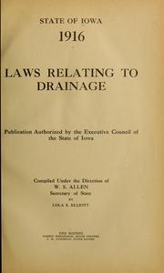 Cover of: Laws relating to drainage