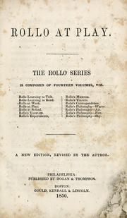 Cover of: Rollo at play by Jacob Abbott
