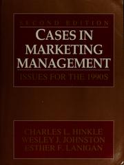 Cover of: Cases in marketing management by Charles L. Hinkle