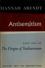 Cover of: The origins of totalitarianism by Hannah Arendt