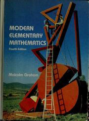 Cover of: Modern elementary mathematics by Malcolm Graham