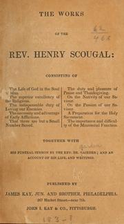 Cover of: The works of the Rev. Henry Scougal ... by Henry Scougal