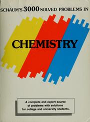 Cover of: Schaum's 3000 solved problems in chemistry