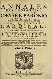 Cover of: Annales ecclesiastici