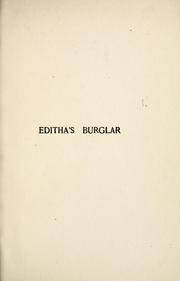 Cover of: Editha's burglar by Frances Hodgson Burnett