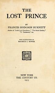 Cover of: The lost prince by Frances Hodgson Burnett