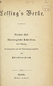 Cover of: Lessing's Werke by Gotthold Ephraim Lessing