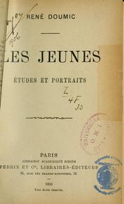 Cover of: Les Jeunes: Études et portraits