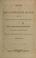 Cover of: Report of Lawrence O'B. Branch, from the Committee on Foreign Affairs, on the acquisition of Cuba, to accompany bill H. R. no. 678, House of Representatives, January 24, 1859