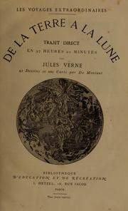 Cover of: De la terre a la lune by Jules Verne