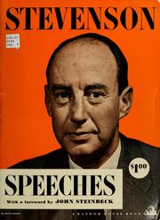 Cover of: Speeches. by Stevenson, Adlai E.