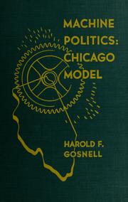 Cover of: Machine politics by Harold Foote Gosnell