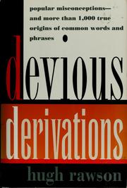 Cover of: Devious derivations by Hugh Rawson