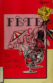 Cover of: Fete by Daniel McVay