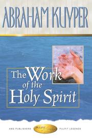 Cover of: Work of the Holy Spirit | Abraham Kuyper
