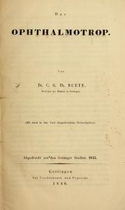 Cover of: Das Ophthalmotrop