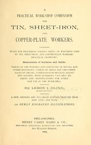 Cover of: A practical work-shop companion for tin, sheet-iron, and copper-plate workers ...: with numerous valuable receipts and manipulations for every-day use in the work-shop
