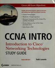 Cover of: CCNA intro: introduction to Cisco networking technologies : study guide