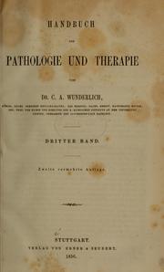 Handbuch der Pathologie und Therapie by Carl August Wunderlich