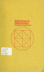 Cover of: Adventures in mathematics.
