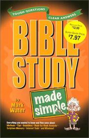 Cover of: Bible Study Made Simple (Made Simple (Amg))