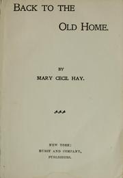 Cover of: Back to the old home
